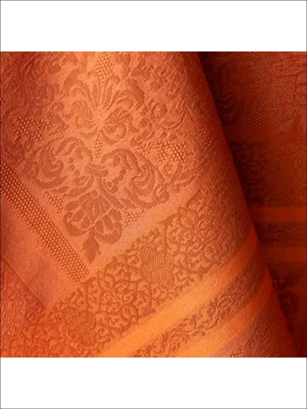 Jacquard Tablecloth 60x84 Rectangular Cotton Blend Dining